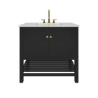 Nearmé Dallas 35.5 Inch Bathroom Vanity in Black- Cabinet Only Nearmé