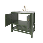 Nearmé Dallas 35.5 Inch Bathroom Vanity in Sage- Cabinet Only Nearmé