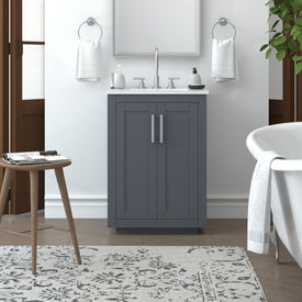Nearmé Miami 23.5 Inch Bathroom Vanity in Grey- Cabinet Only Nearmé