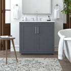 Nearmé Miami 35.5 Inch Bathroom Vanity in Grey- Cabinet Only Nearmé