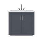 Nearmé Miami 35.5 Inch Bathroom Vanity in Grey- Cabinet Only Nearmé