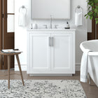 Nearmé Miami 35.5 Inch Bathroom Vanity in White- Cabinet Only Nearmé