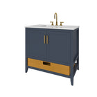Nearmé New York 35.5 Inch Bathroom Vanity in Blue- Cabinet Only Nearmé