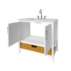Nearmé New York 35.5 Inch Bathroom Vanity in White- Cabinet Only Nearmé